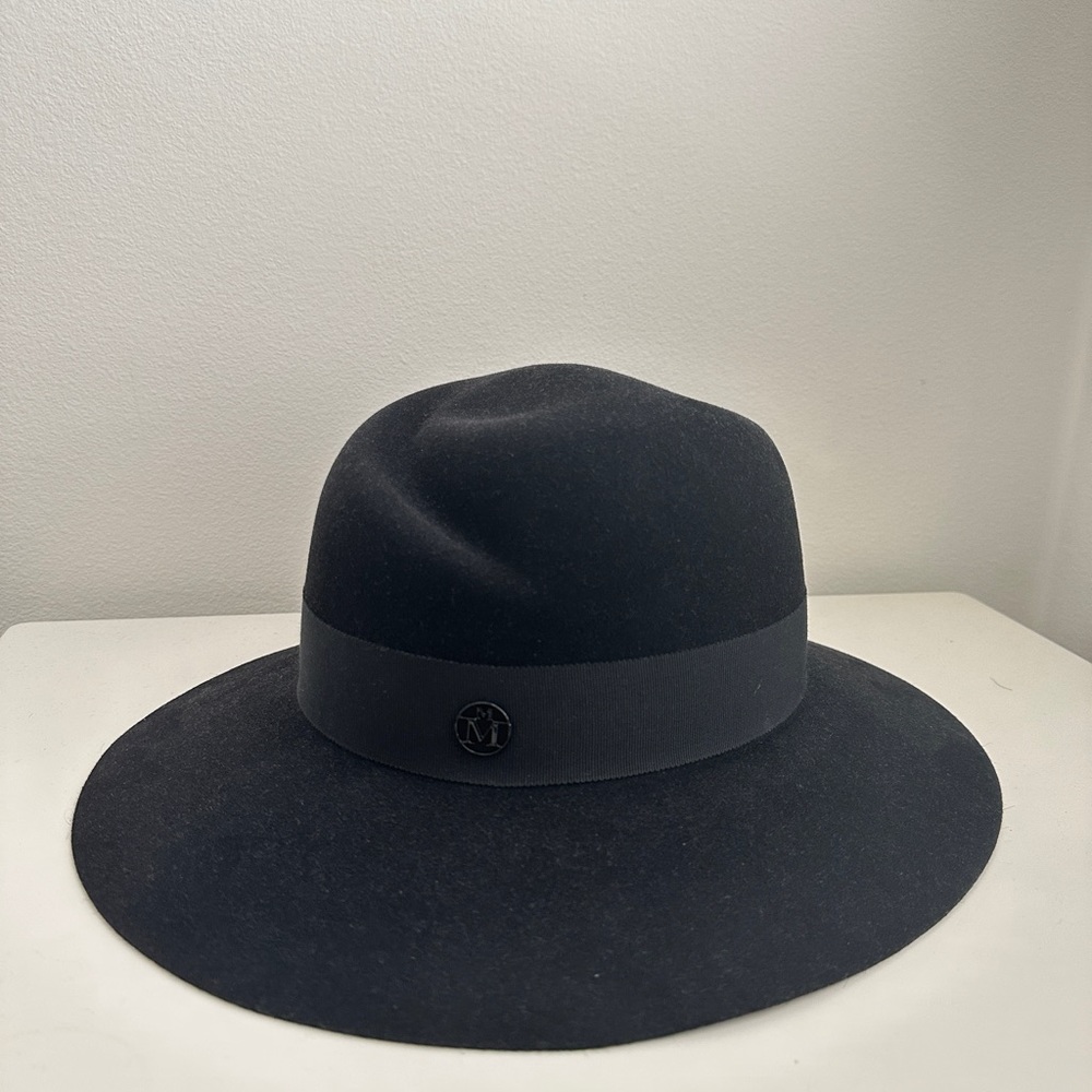 Maison Michel Black Felt Virginie Fedora NWT
